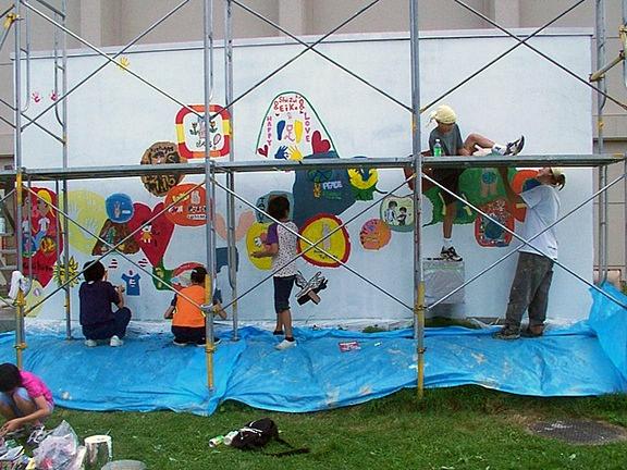 Peace Mural in Moseushi, Hokkaido, Japan