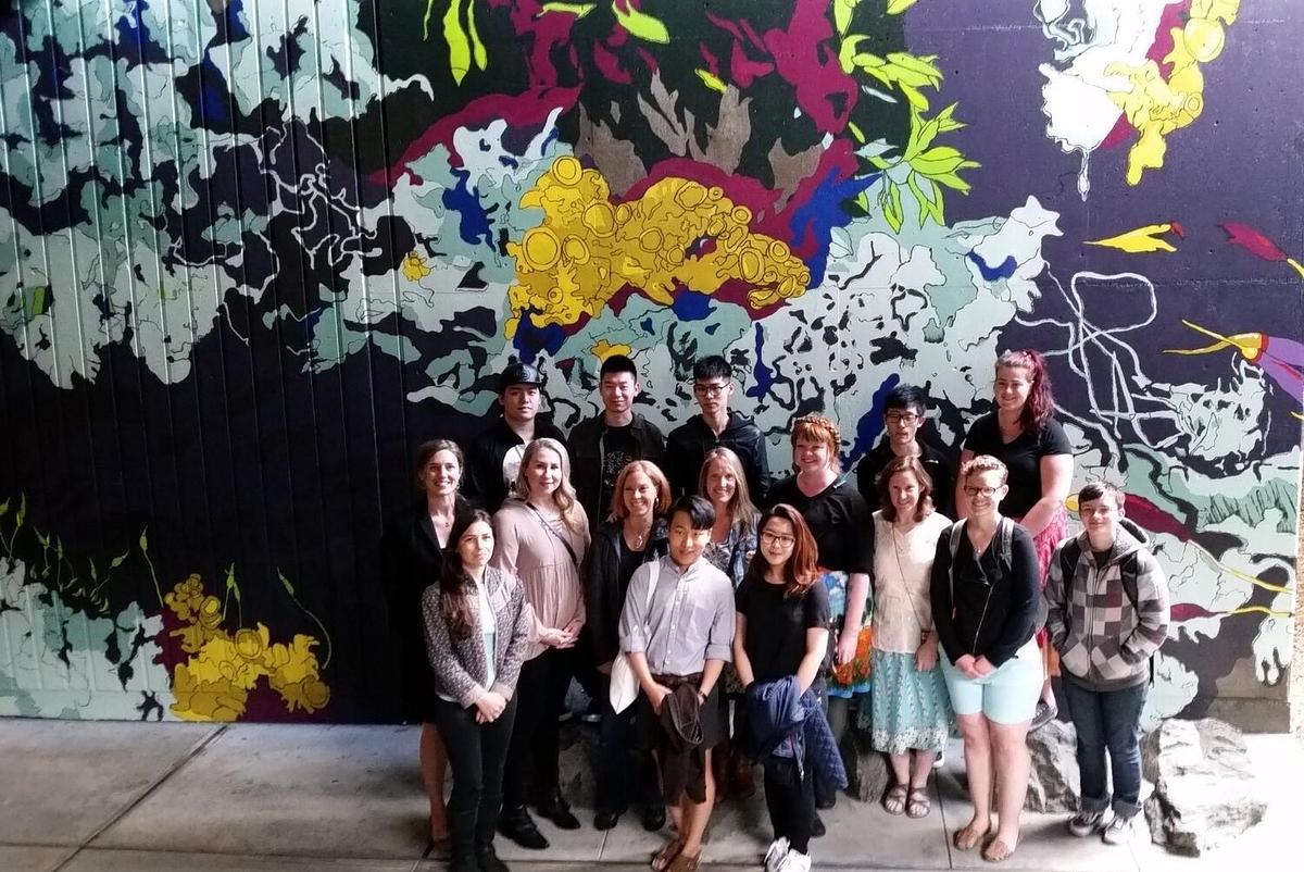 2016 Campus Mural "Cryptogams" by Angela Mele
