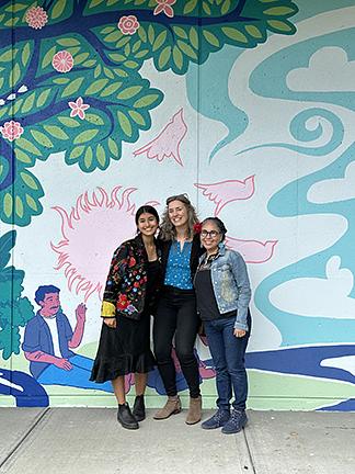 Celebrating the Latine Mural, "Blooms of Change"