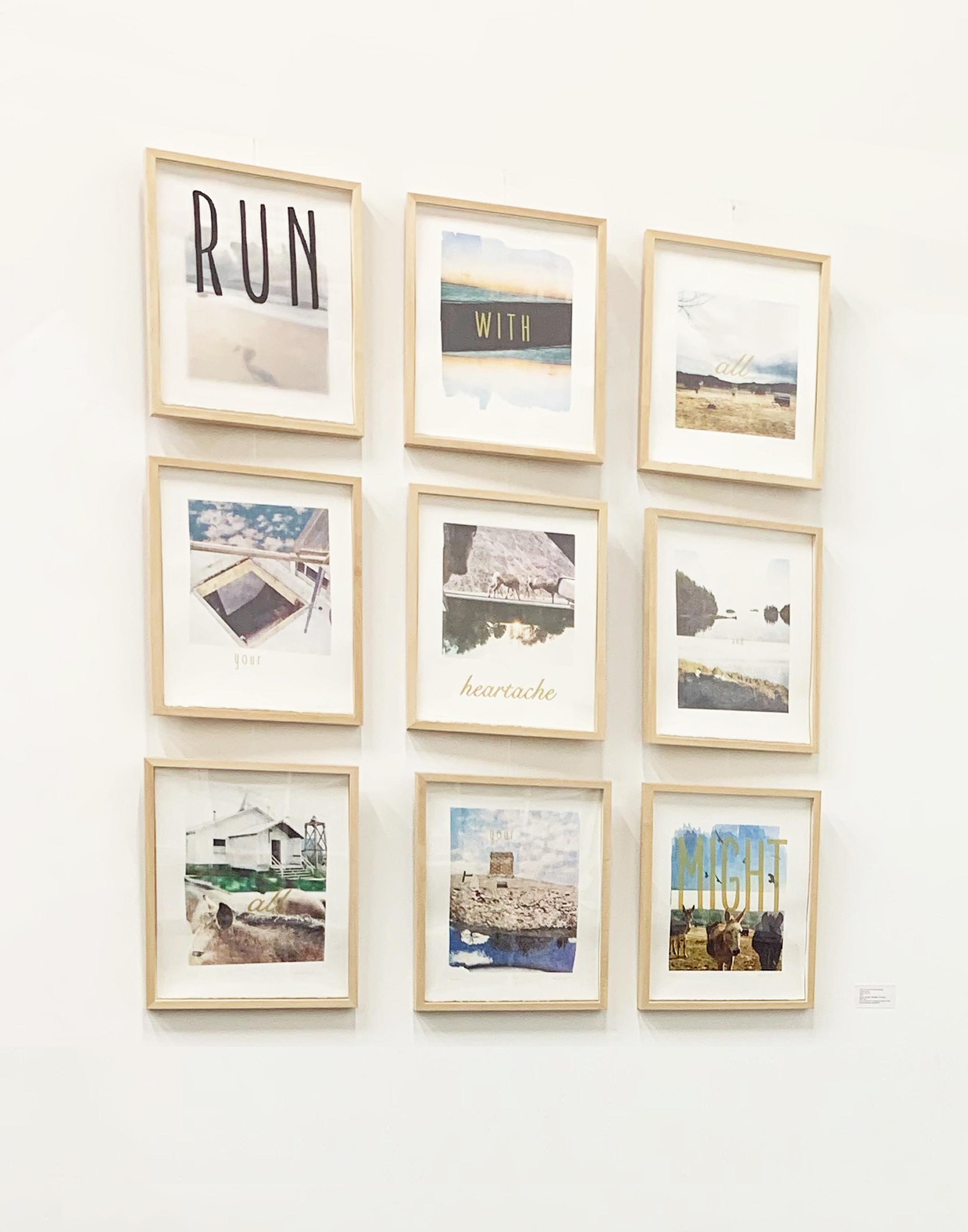 RUN: An Artist Book of Broadsides (installation view)