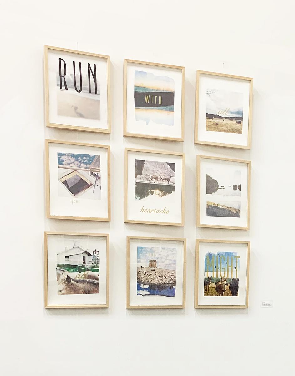 RUN: An Artist Book of Broadsides (installation view)