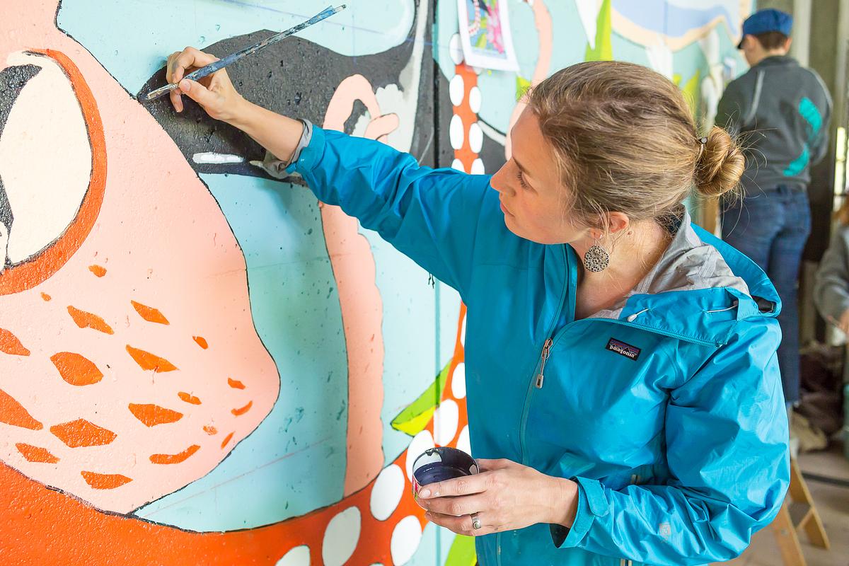 2015 class mural - design by Justin Gibbens