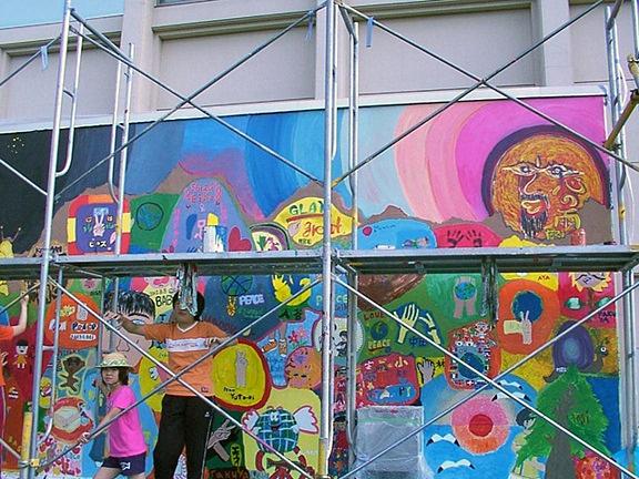 Peace Mural in Moseushi, Hokkaido, Japan
