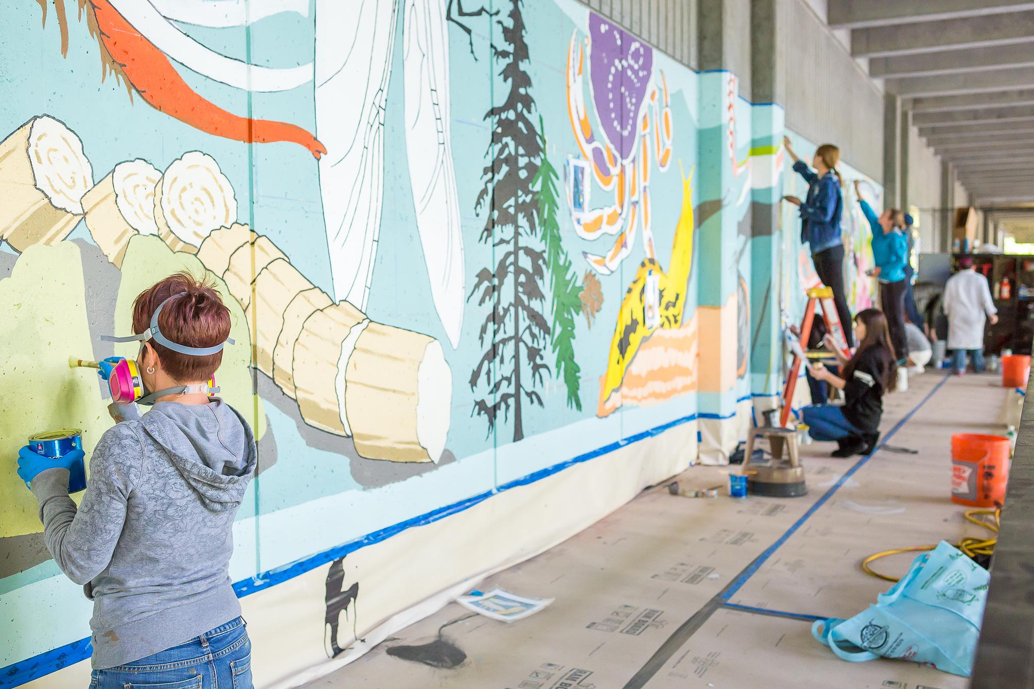 2015 class mural - design by Justin Gibbens