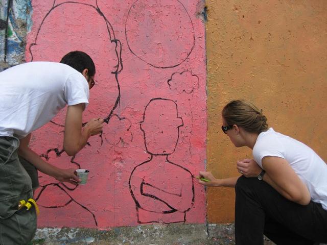 Beginning the drawing